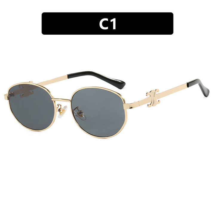 Women's stylish designer sunglasses with elegant metal frame Bowlift