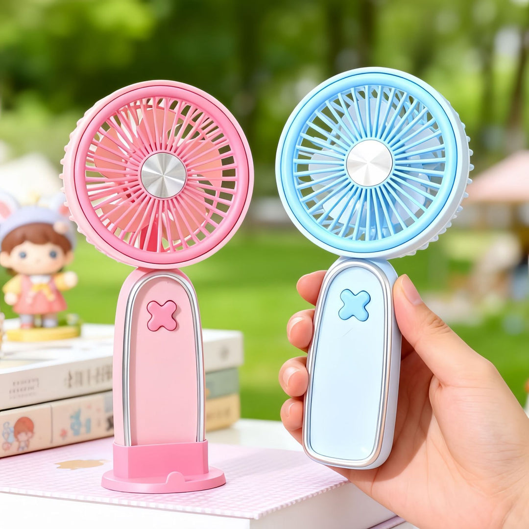 Women Portable USB Mini Fan with Ergonomic Shape Bowlift