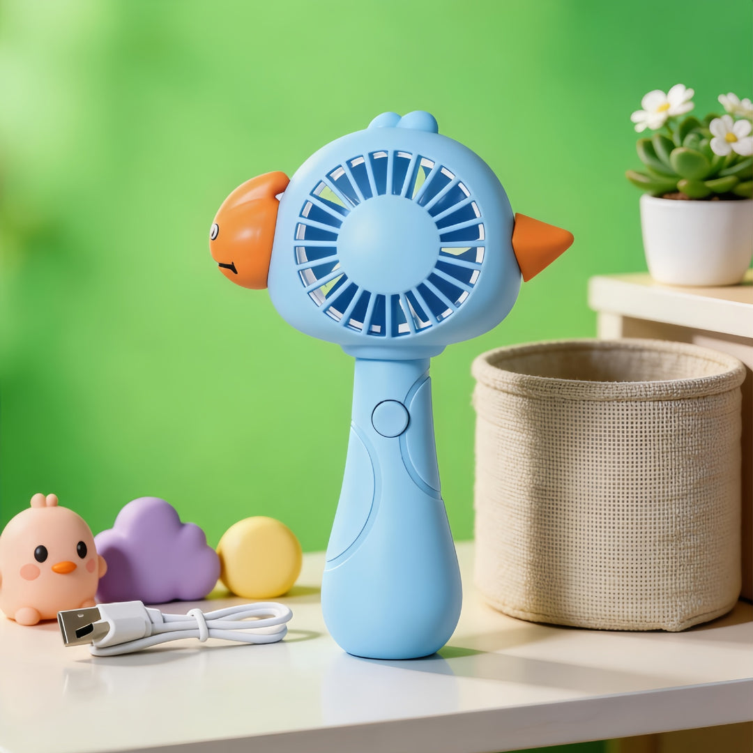 Ladies Hand Fan in Original Animal Design Bowlift