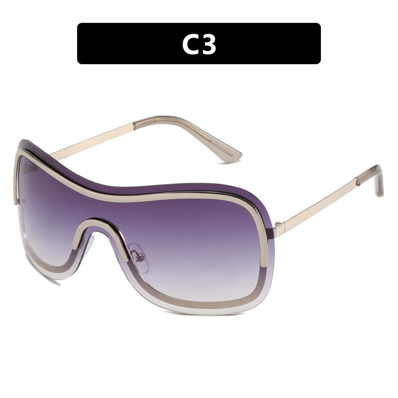 Women's sporty oversized sunglasses with elegant design Bowlift