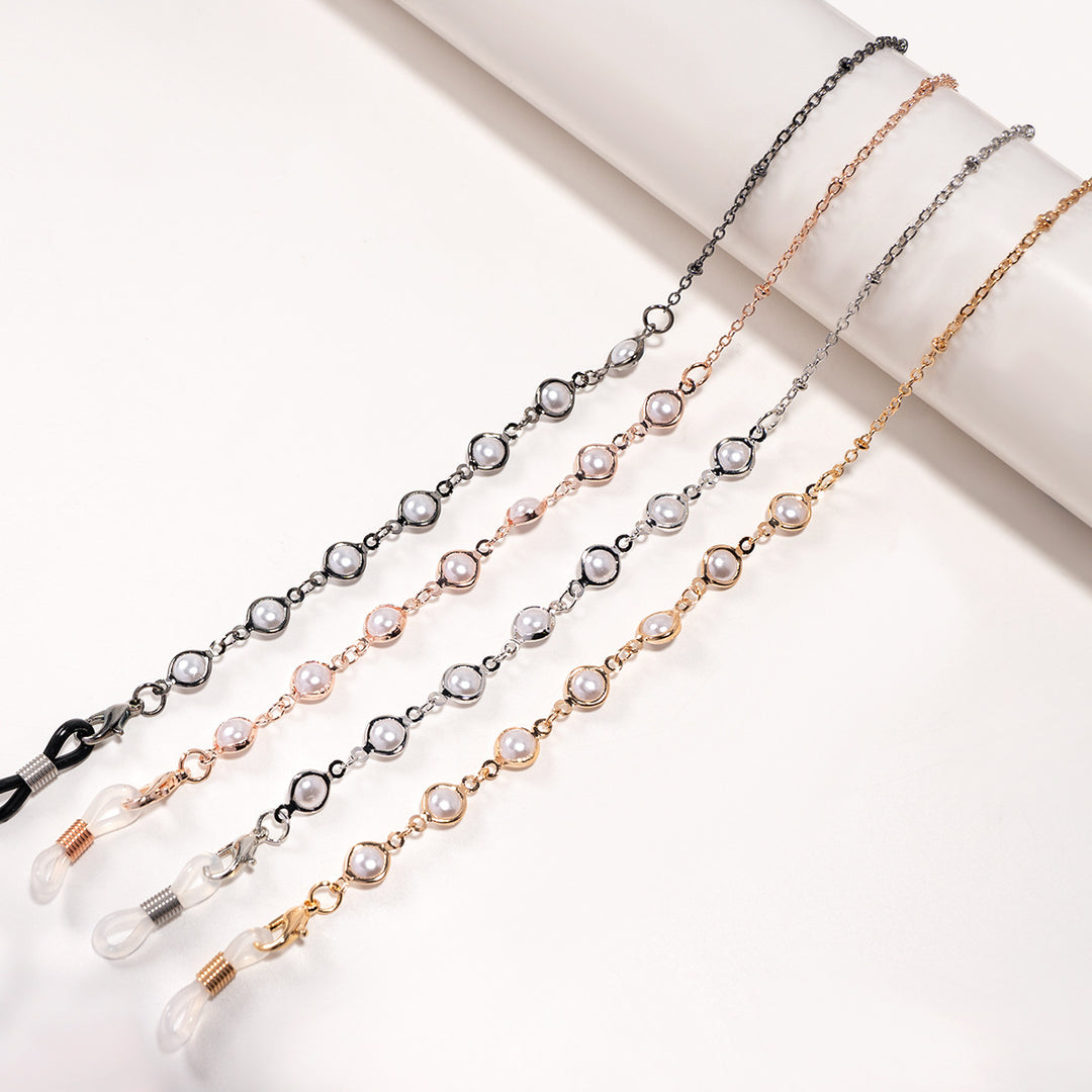 Elegant Pearl Beaded Eyewear Chain Bowlift