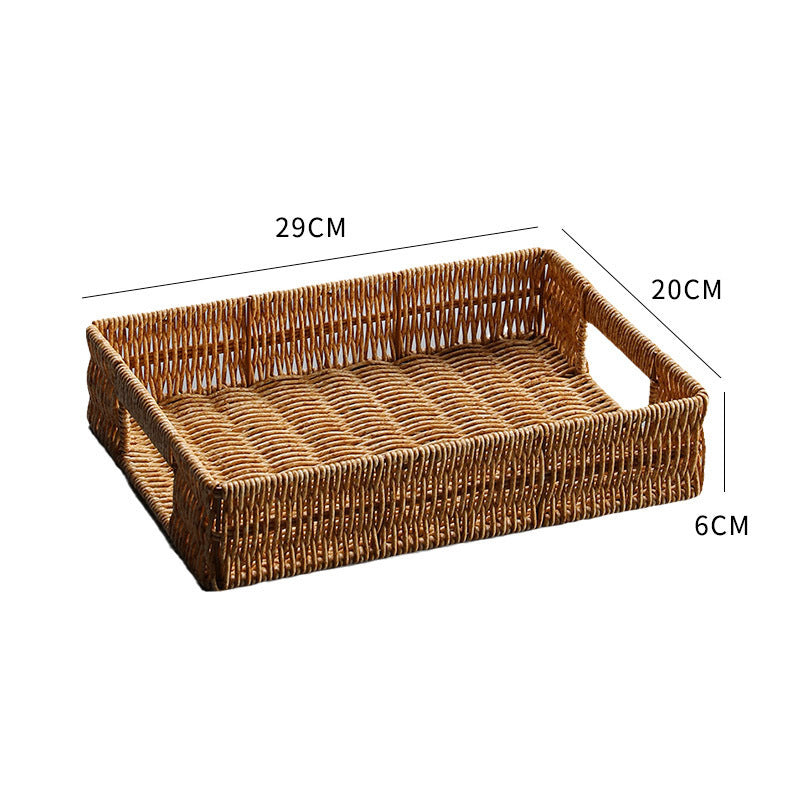 Home Storage Woven Tray Bowlift