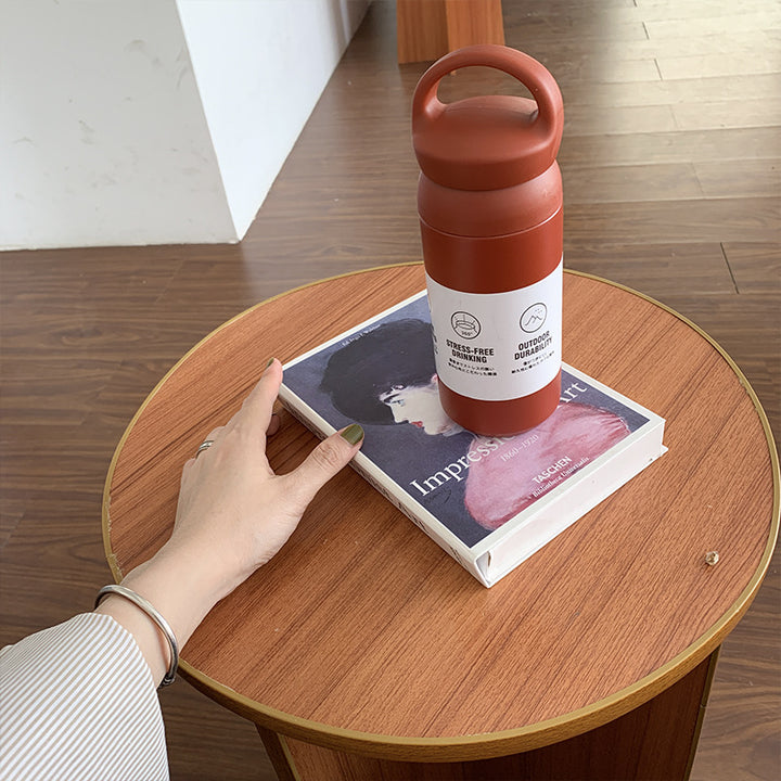 Women Insulated Water Bottle with Ergonomic Carry Handle Bowlift
