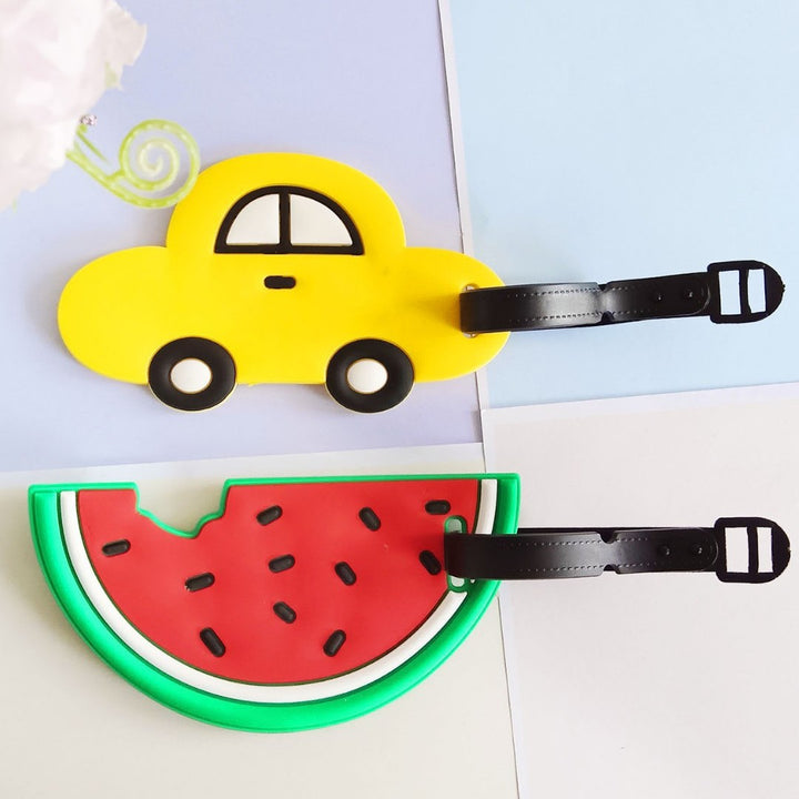 Unisex Novelty Strawberry-Shaped Luggage Tag Bowlift
