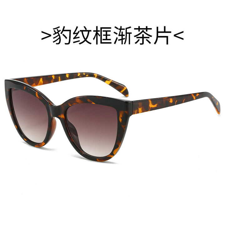 Women's Cat-Eye Sunglasses with Transparent Frame and UV Protection Bowlift