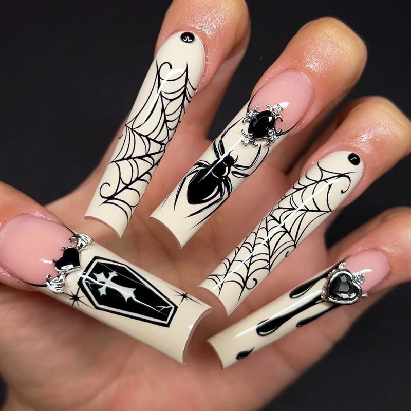 Gothic Style Press-On Nails Set Bowlift