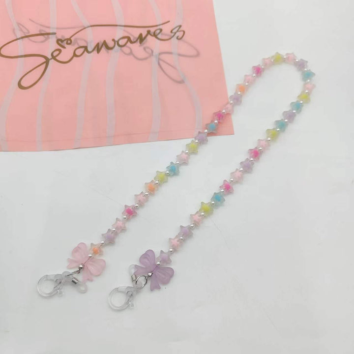 Trendy Glasses Chain with Star Design Bowlift