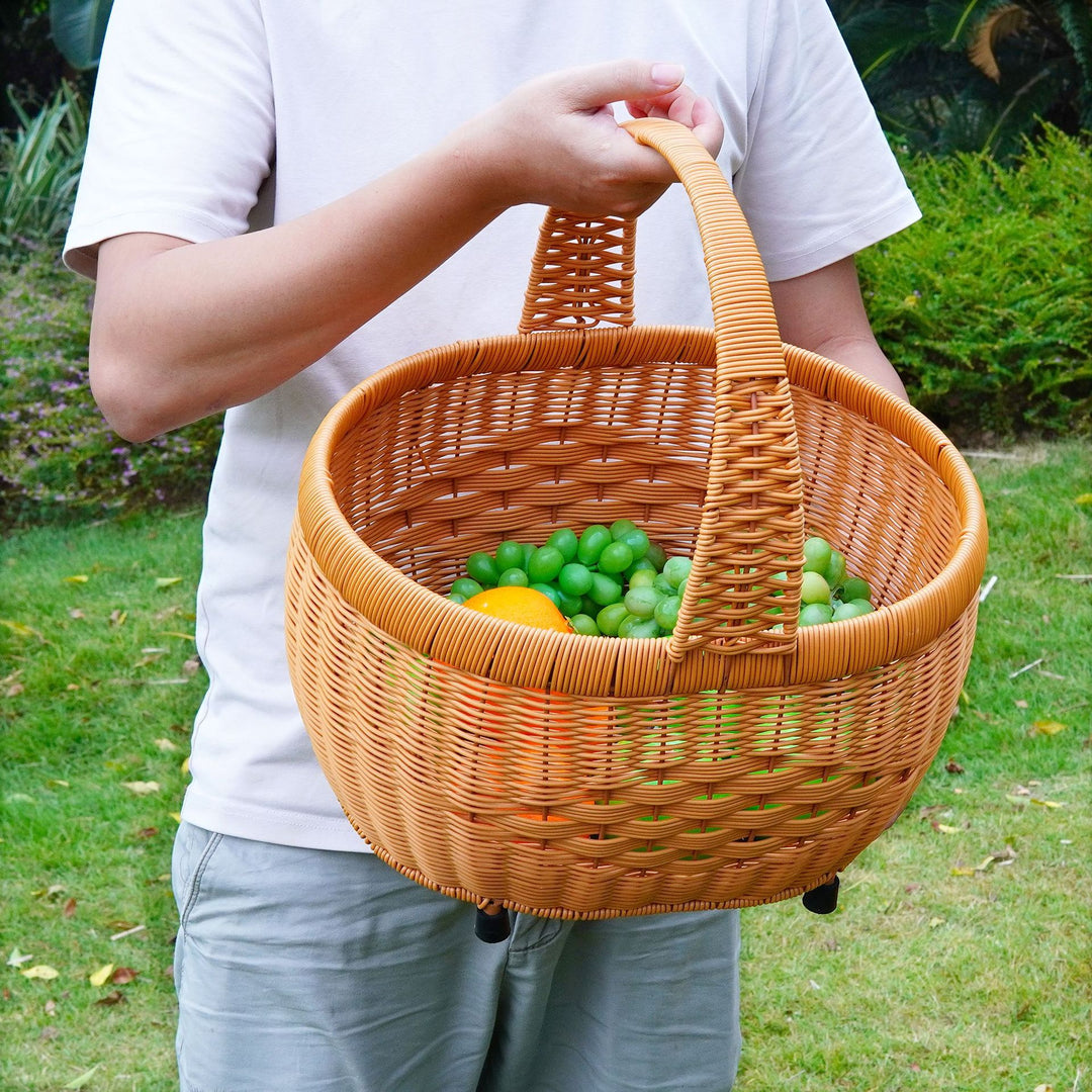 Women's Decorative Basket with Lid Bowlift