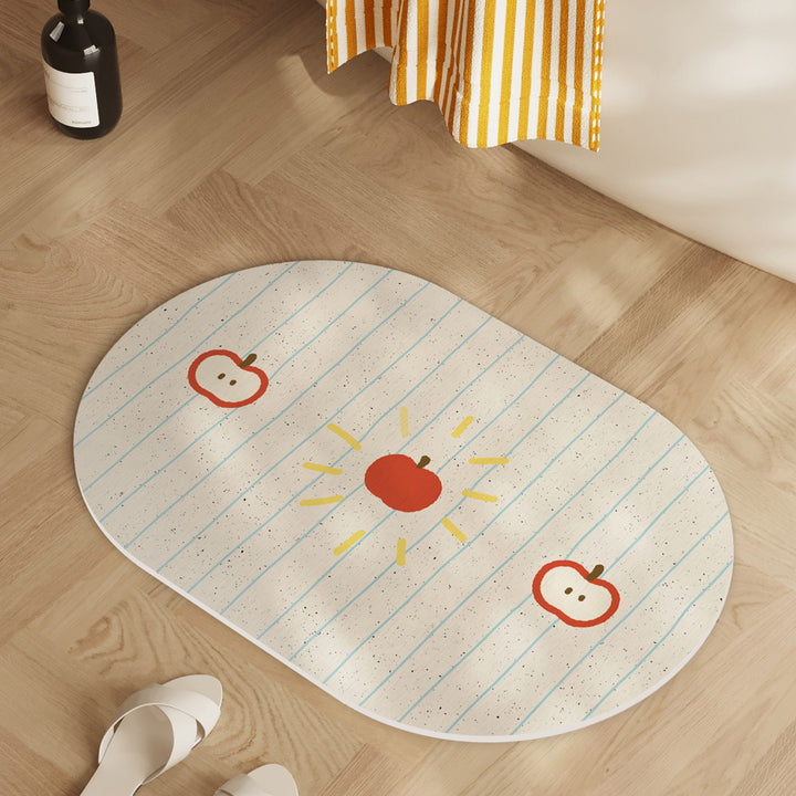 Playful Lemon-Themed Bath Mat Bowlift