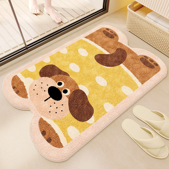 Plush Bear-Shaped Bath Mat