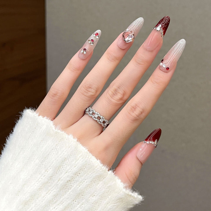 Decorative Glamour Press-On Nail Extensions Bowlift