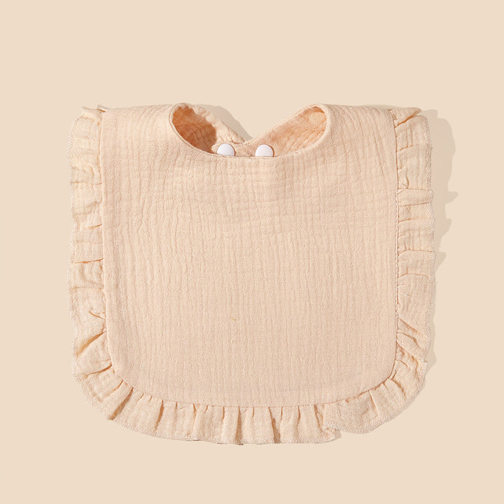 Soft Ruffled Muslin Baby Bib Bowlift