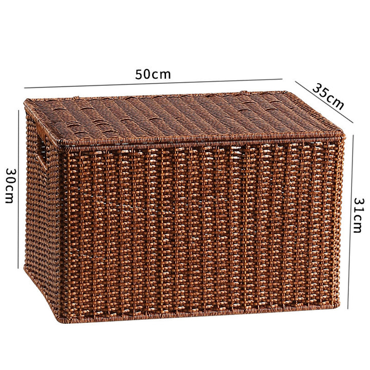 Woven Storage Chest with Built-in Handles Bowlift