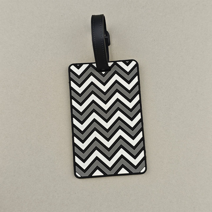 Unisex Chevron Pattern Travel Luggage Tag Bowlift