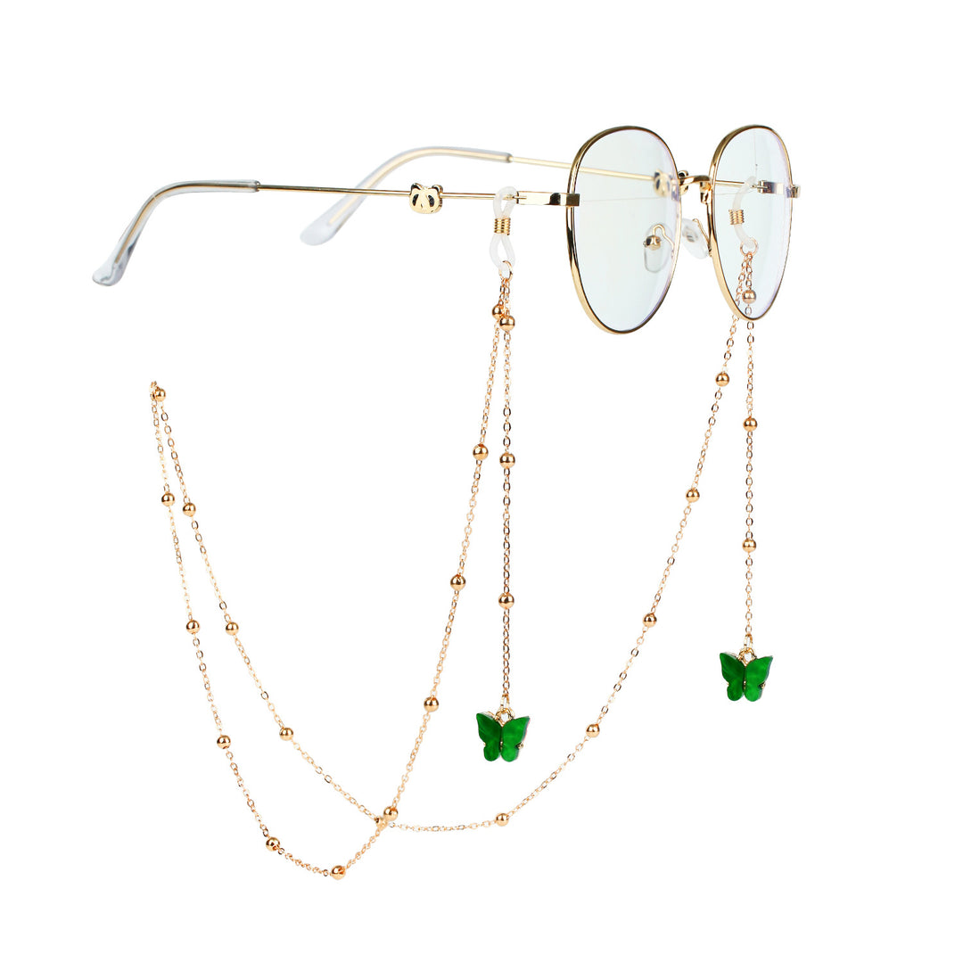 Fashionable sunglasses chains with butterfly pendants Bowlift