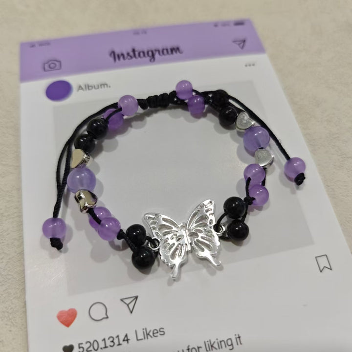 Butterfly Charm Adjustable Bracelet Bowlift