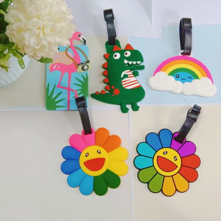 Unisex Luggage Tag in Flamingo Design Bowlift