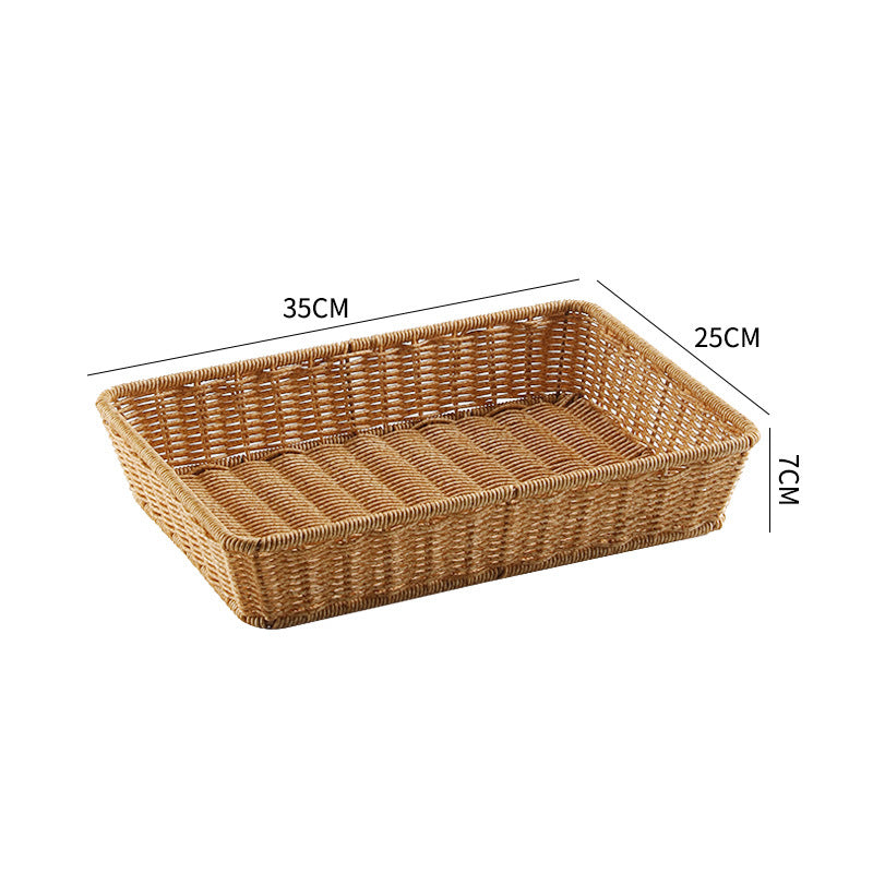 Handwoven Rectangular Storage Tray Bowlift