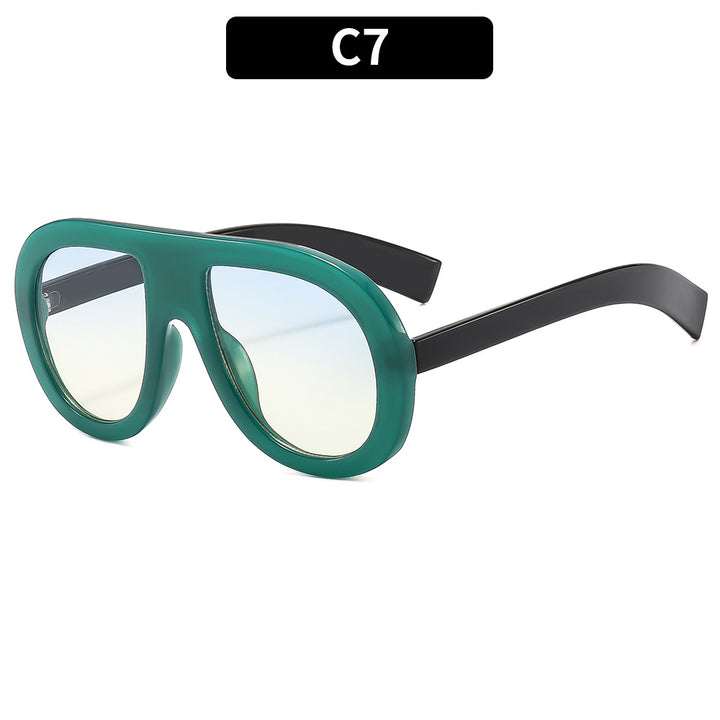 Oversized Protective Shield Sunglasses