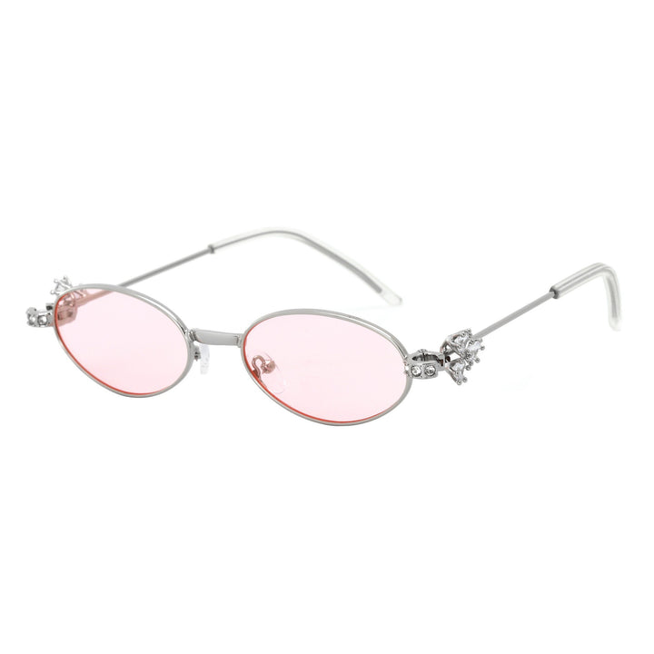 Women's Designer Sunglasses with elegant, mirrored frame and stylish embellishments Bowlift