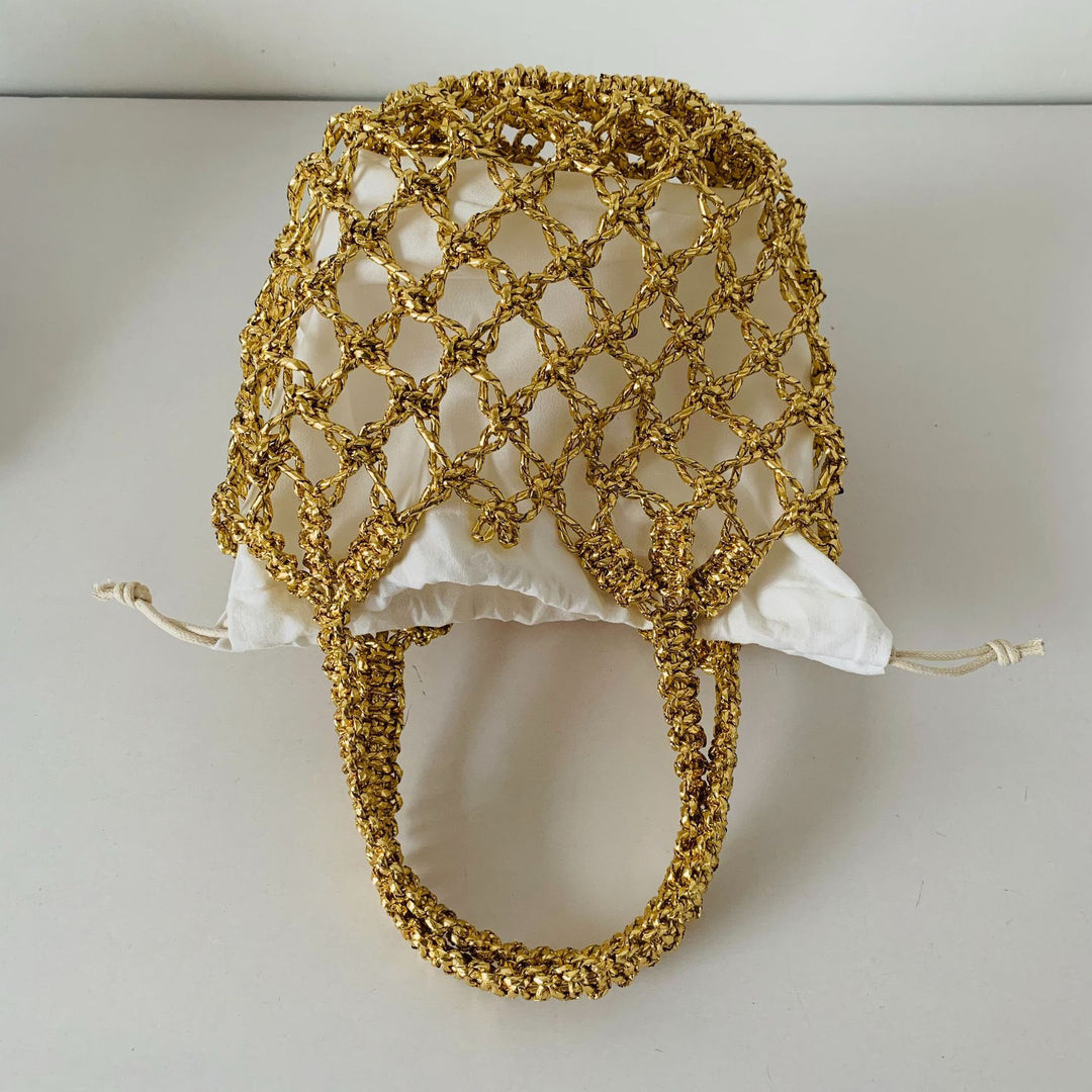 Net shopping bag with interior lining Bowlift