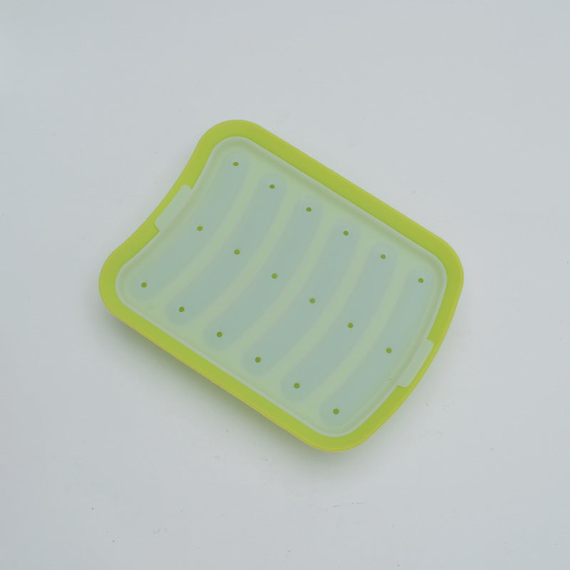 Silicone ice cube mold with integrated cooling design Bowlift