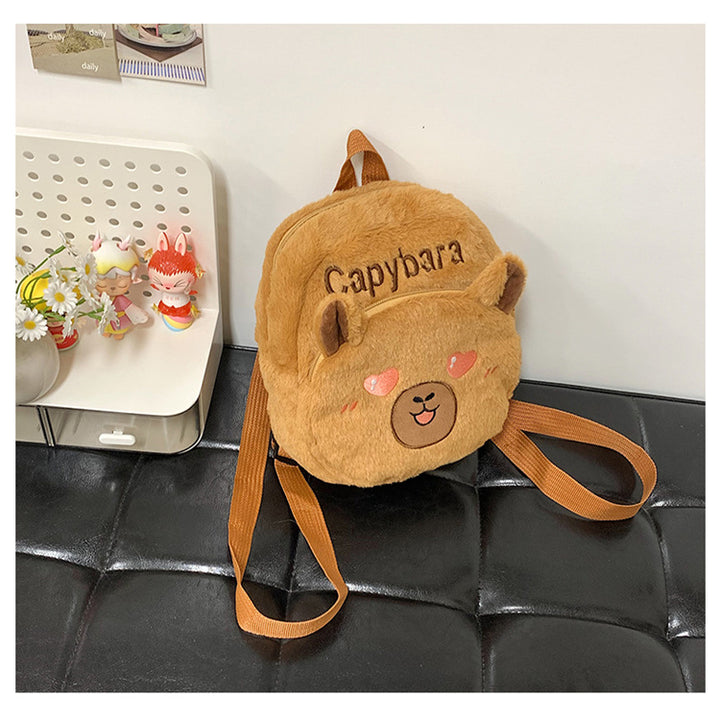 Plush Backpack in Capybara Design Bowlift 1785466535