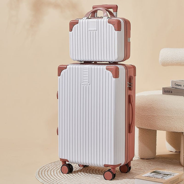 Hard-shell suitcase with double safety lock and flexible interior Bowlift