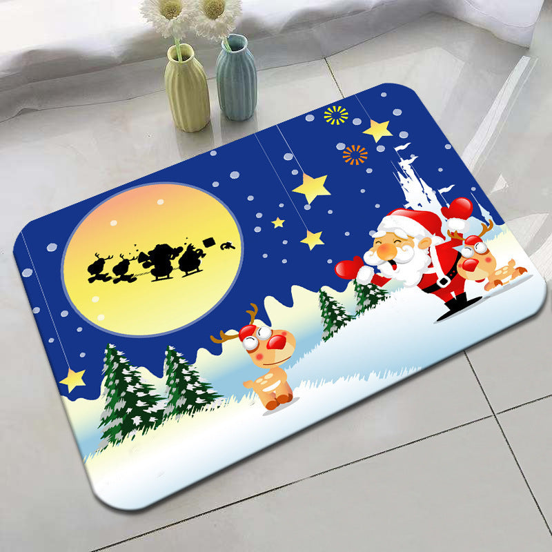 Festive Holiday-Themed Bath Mat Bowlift