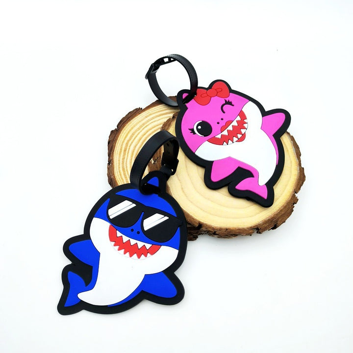 Shark-Themed Luggage Tag Bowlift