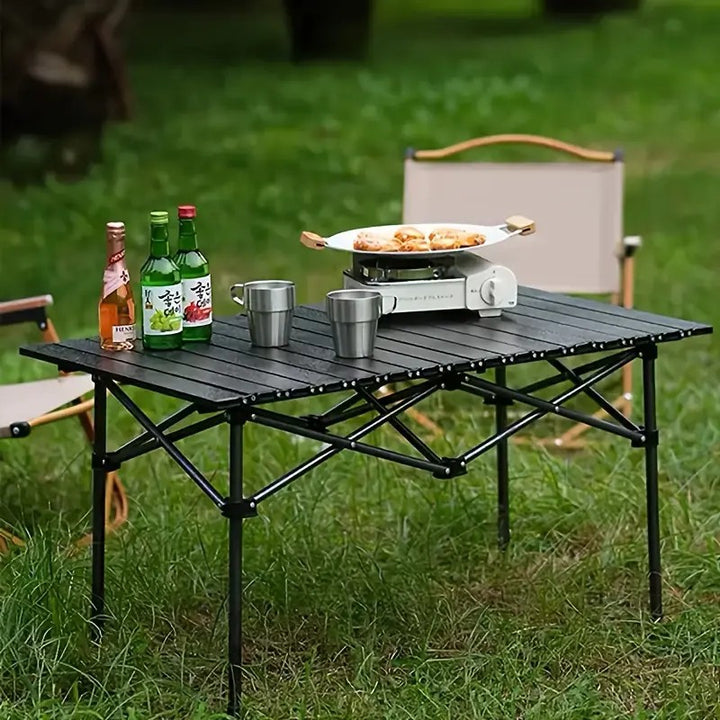 Women Folding Camping Table Bowlift