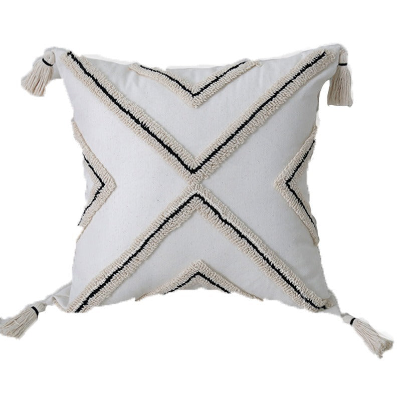 Women’s cushion cover with artistic fringe pattern Bowlift