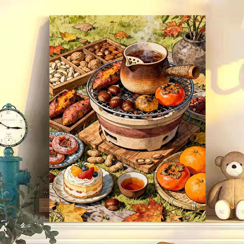 Autumn Harvest Kitchen Art Print Bowlift