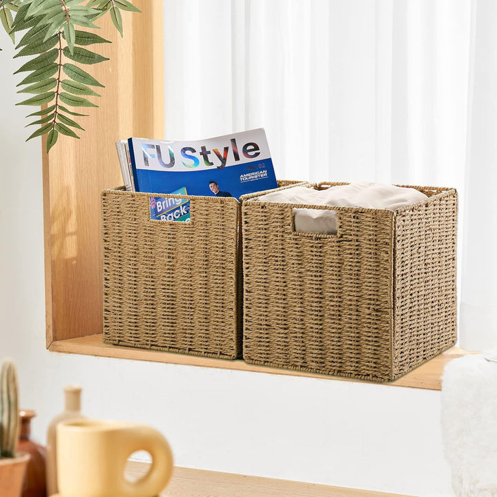 Woven Seagrass Toy Storage Container Bowlift