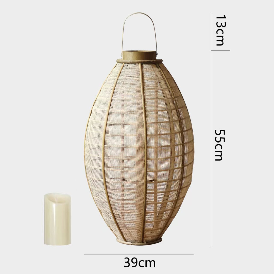 Handcrafted lantern made of natural materials Bowlift