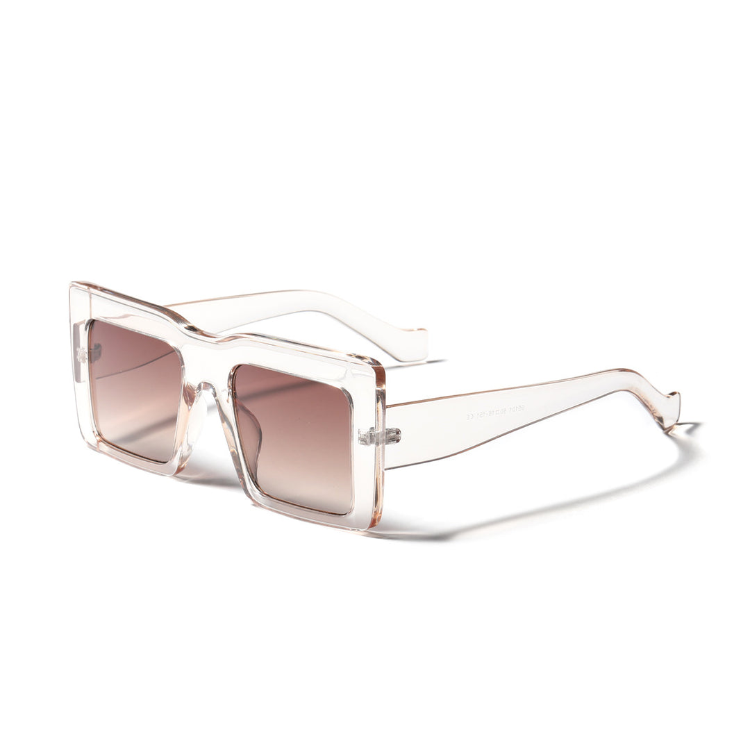 Women square sunglasses with transparent frame and UV protection Bowlift
