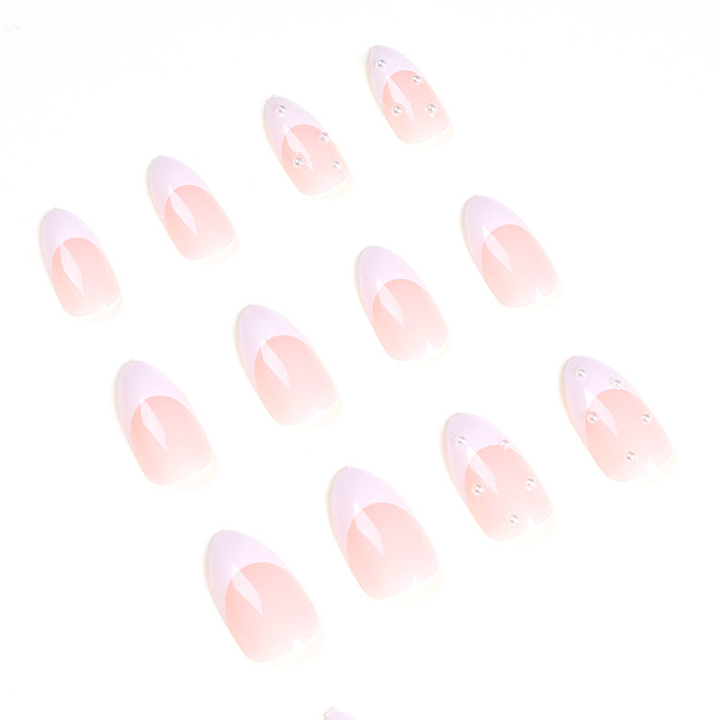 Artful acrylic nails with elegant French tip Bowlift