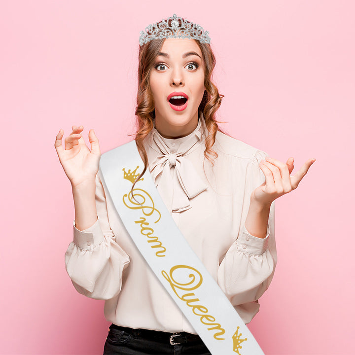 Ladies crown with festive sash set Bowlift