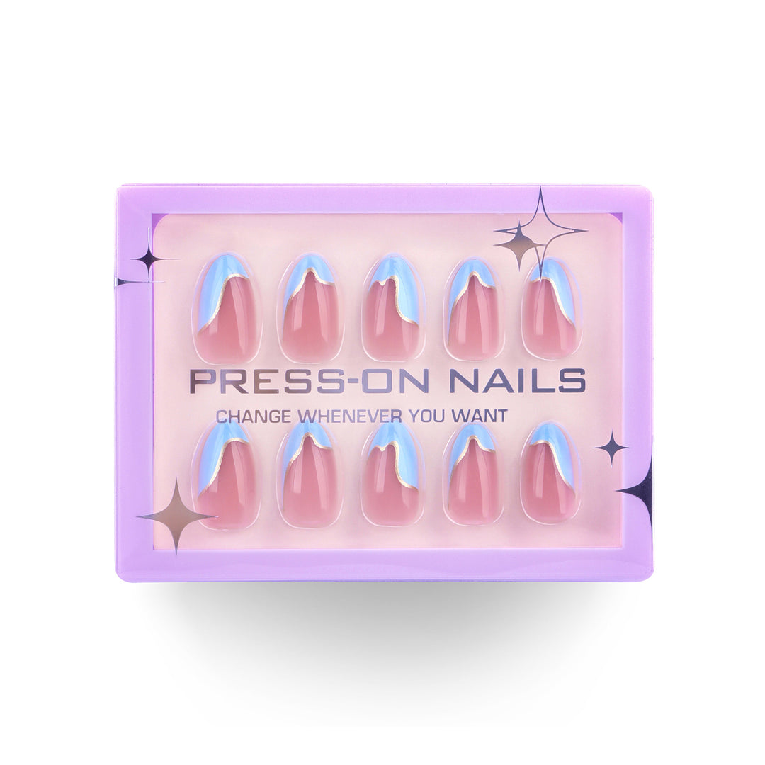 Artistic printed nails in modern design Bowlift