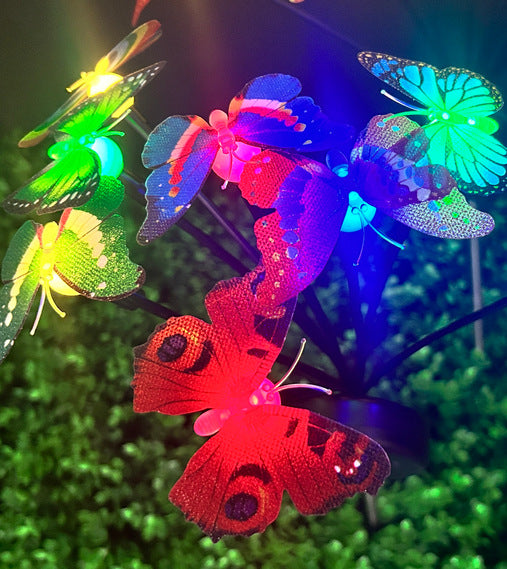 Decorative LED Fiber Optic Flower Stakes Bouquet Bowlift