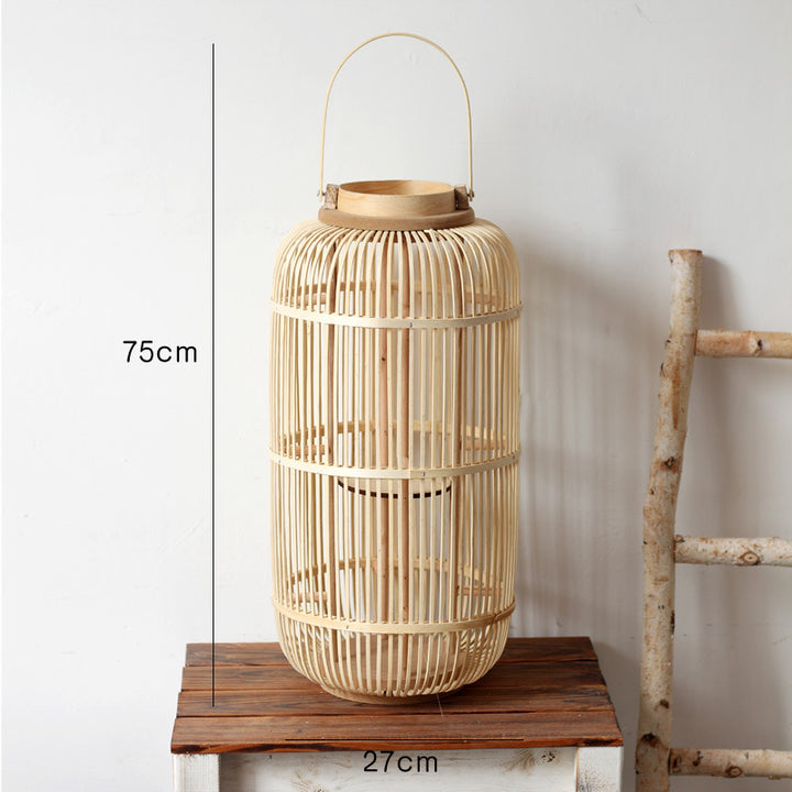 Decorative Lantern made of Rattan Bowlift