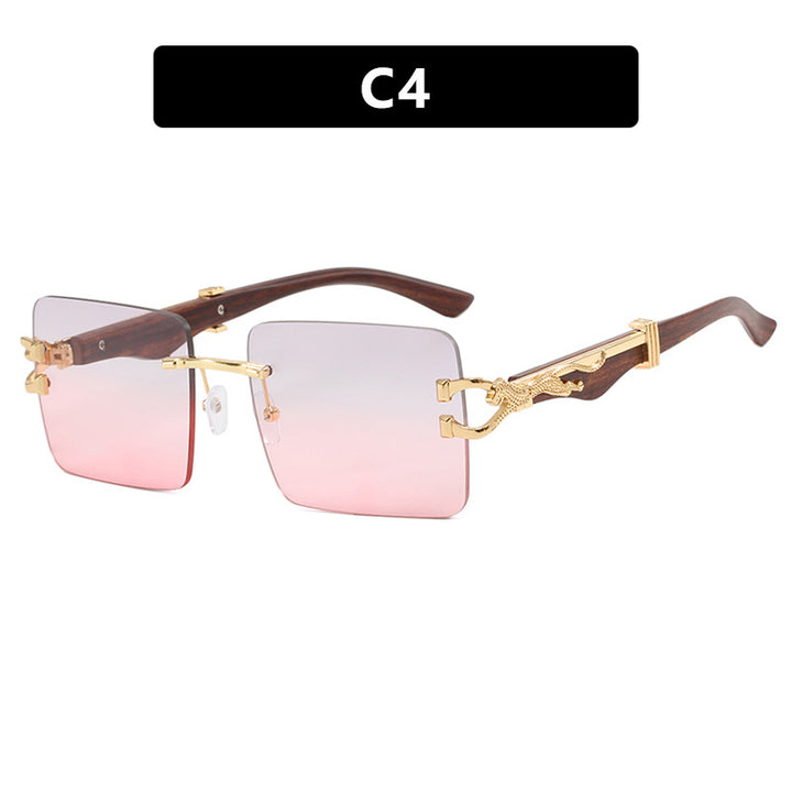 Ladies elegant square sunglasses with high-quality wooden frame Bowlift