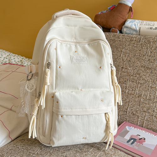 Floral Embellished Backpack
