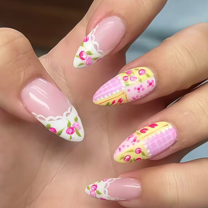Floral Fantasy Nail Art Extensions Bowlift