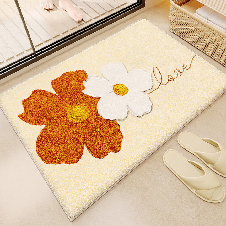 Soft Textured Bathroom Rug Bowlift