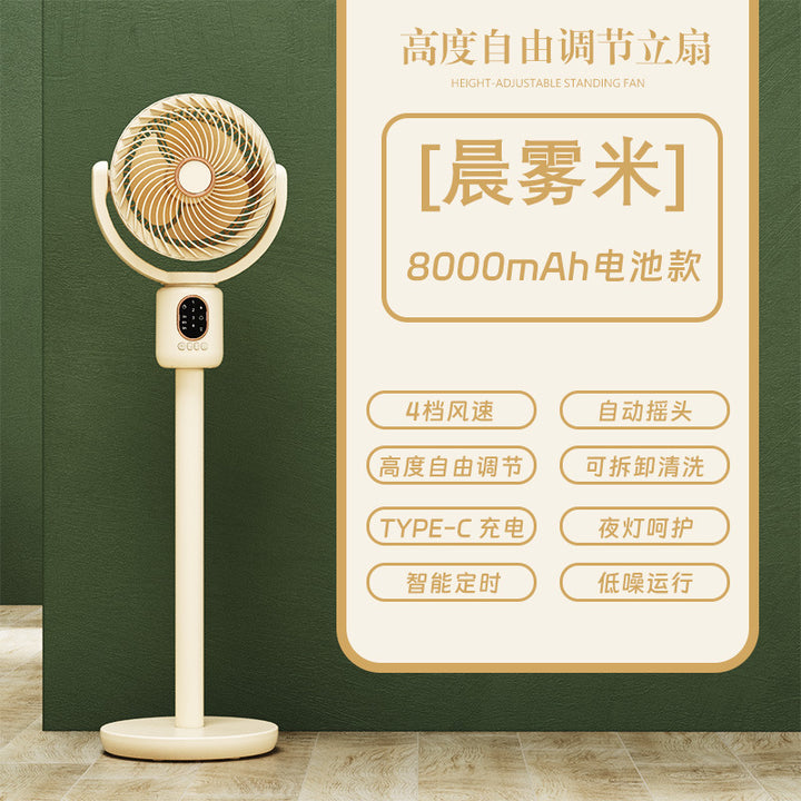 Women Height Adjustable Stand Fan Bowlift