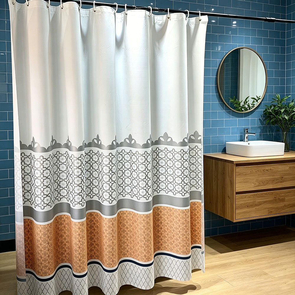 Stylish Geometric Shower Curtain Bowlift