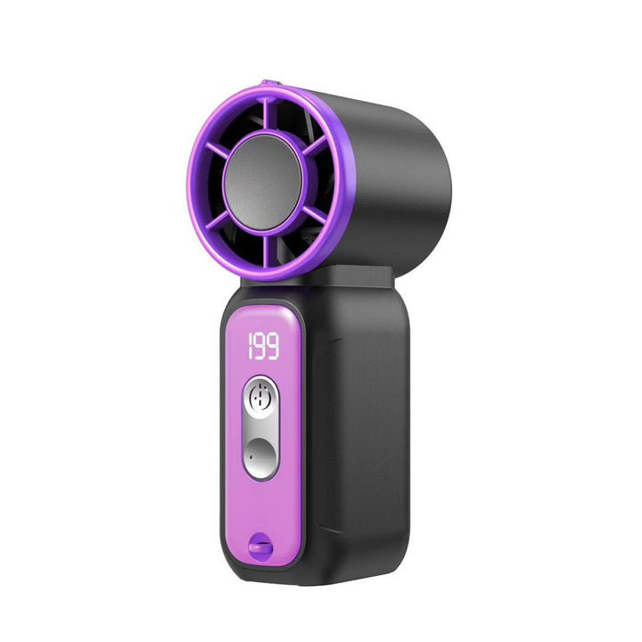 Women's Portable High-Performance Blower Fan with Digital Temperature Display Bowlift