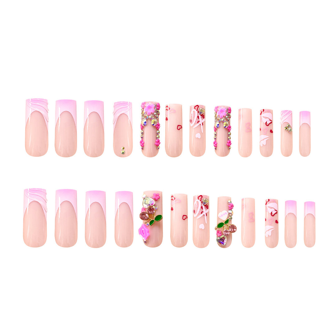 Artistic 3D nail art with glitter details Bowlift