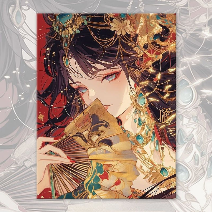 Asian-Inspired Fantasy Portrait Canvas Art Bowlift